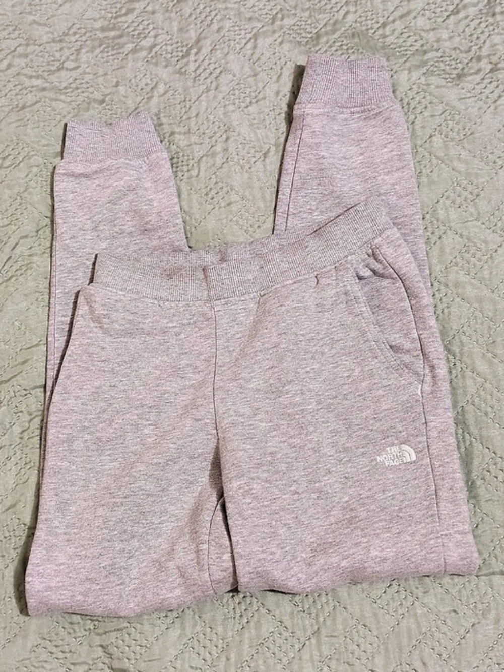 The North Face Girls Gray Jogger Pants Size Medium (8)